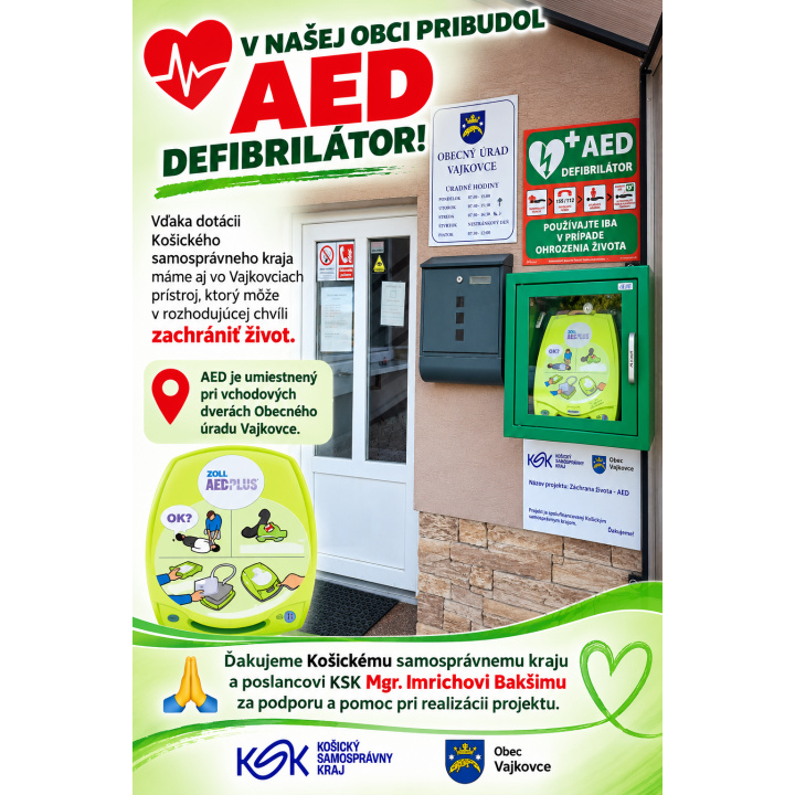 AED vo Vajkovciach