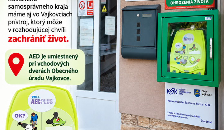 Aktuality / AED vo Vajkovciach - foto